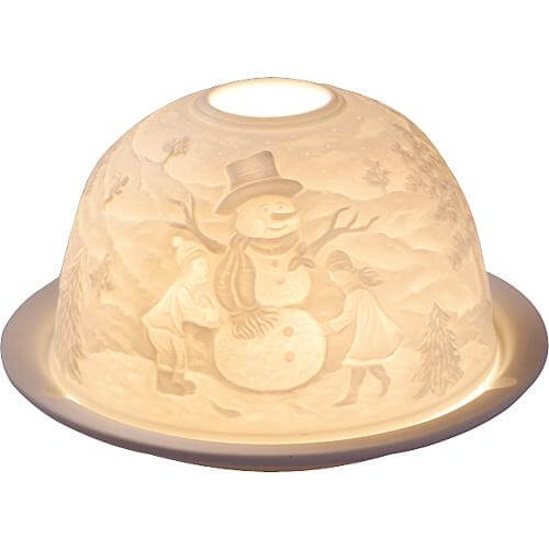 Porzellan-Windlicht Dome-Light Weihnachtsmann